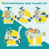 Trotteur Bébé 6-en-1 avec Centre d’Activités – Jouet Éducatif pour Apprentissage Précoce Filles & Garçons