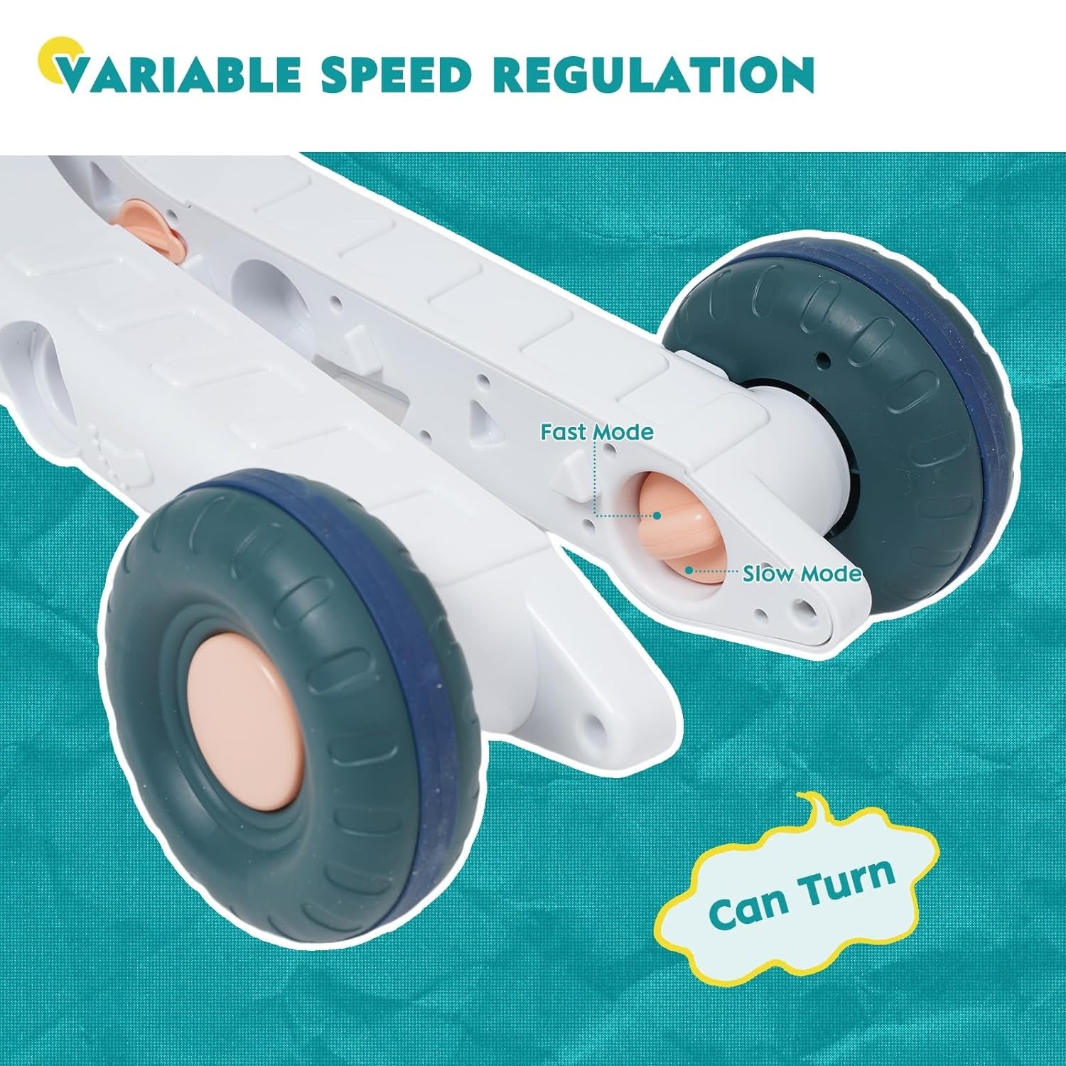 Trotteur Bébé 6-en-1 avec Centre d’Activités – Jouet Éducatif pour Apprentissage Précoce Filles & Garçons