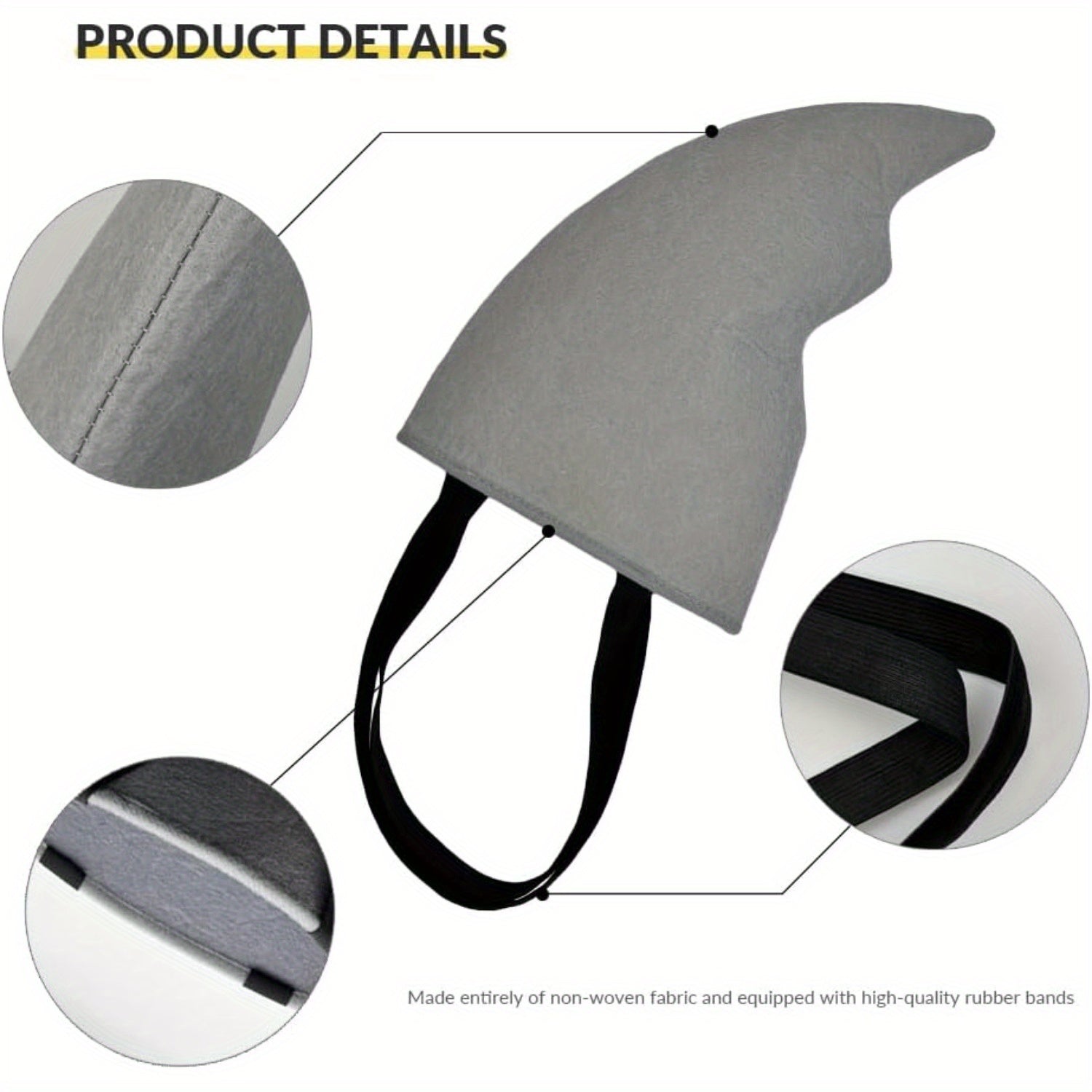 Dorsale de Requin Costume – Accessoire de Déguisement Facile à Porter
