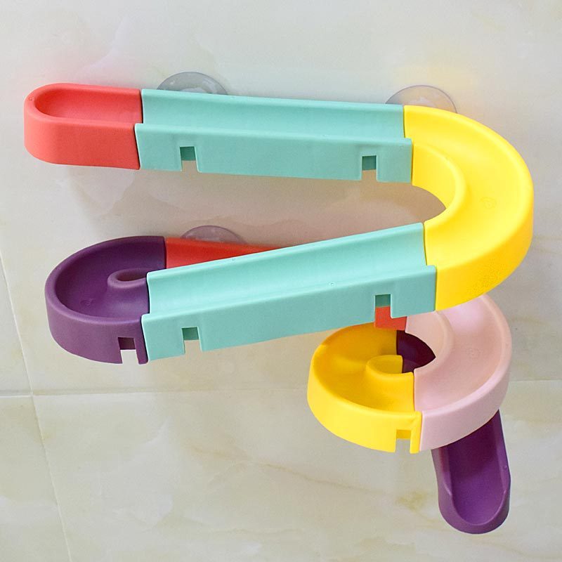 Set Interactif de Bain | Circuit à Billes pour 0-3 Ans | Assemblez Tuyaux et Billes pour Activité Ludique sous la Douche | Pas de Piles, Plastique Non Toxique King of Toys