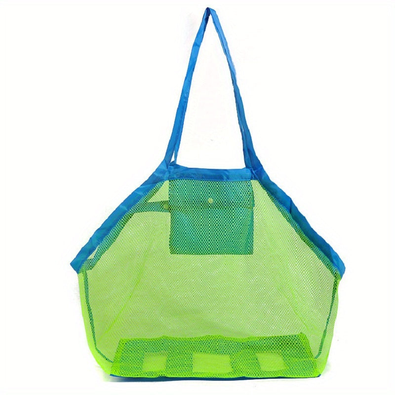 Grand Sac de Plage en Maille Anti-Sable – Facile à Nettoyer pour Jouets, Serviettes et Courses