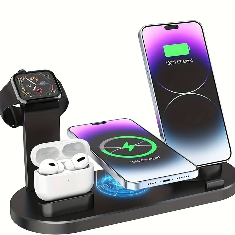 Chargeur Sans Fil Rapide Multi | Station de Charge Multiple pour Smartphone et Accessoires Compatible avec iPhone et Android King of Toys