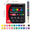 Stylos Peinture Acrylique à Pointe Souple - Couleurs Vives pour Toile, Bois, Pierre, Verre & Plus - Cadeau Parfait pour Artistes & Créatifs King of Toys