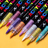 Stylos Peinture Acrylique à Pointe Souple - Couleurs Vives pour Toile, Bois, Pierre, Verre & Plus - Cadeau Parfait pour Artistes & Créatifs King of Toys