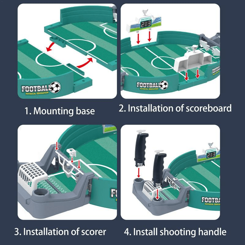 Jeu de Football Table Interactif pour Enfants 3-6 Ans | Avec 2/4/6 Balles - Jouet Sportif Éducatif | Cadeau de Noël et Halloween Idéal King of Toys