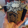 Coffret Cadenas Lemarchand Lament de Hellraiser - Décor Prop Film, Matériau en Bois - Cadeau pour Fans d'Horreur King of Toys