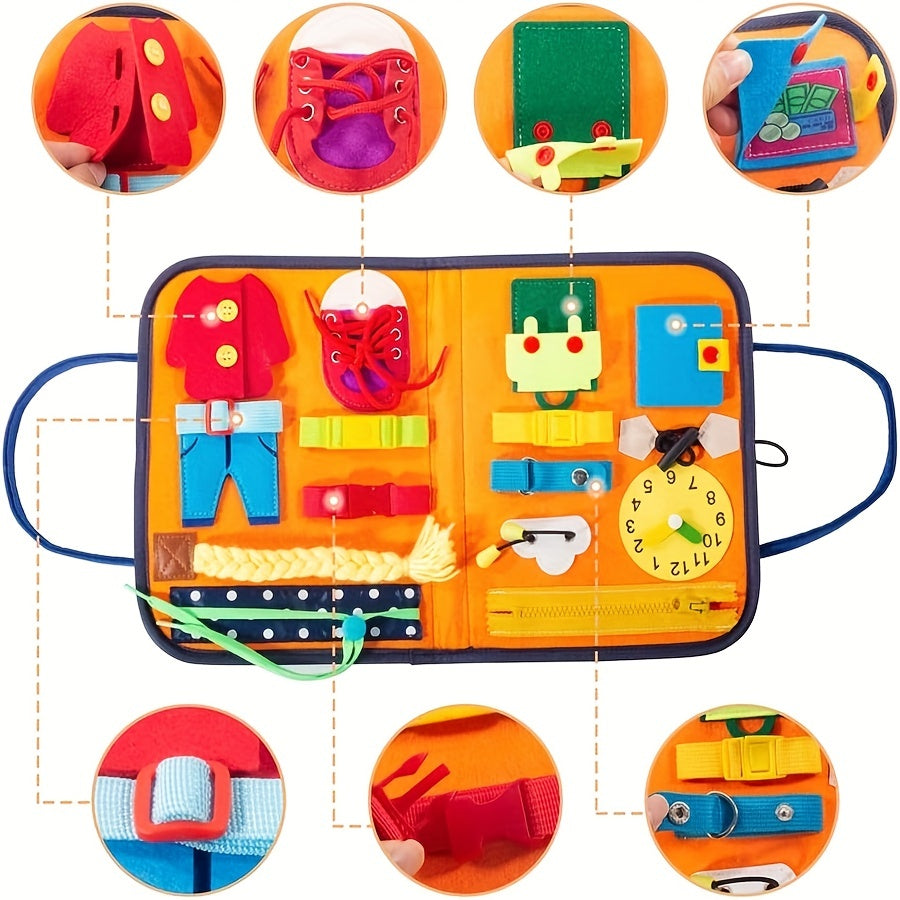 Tableau d'Activités pour Enfants | Jouets Éducatifs avec Jouets Sensoriels Activités de Maternelle pour Apprendre