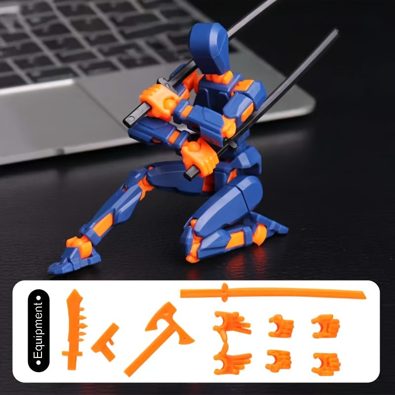 Figurine Robot Articulée | Ensemble de Jouets Articulés 3D Imprimés, 13 Articulations, Collection pour Enfants de 3 à 8 Ans