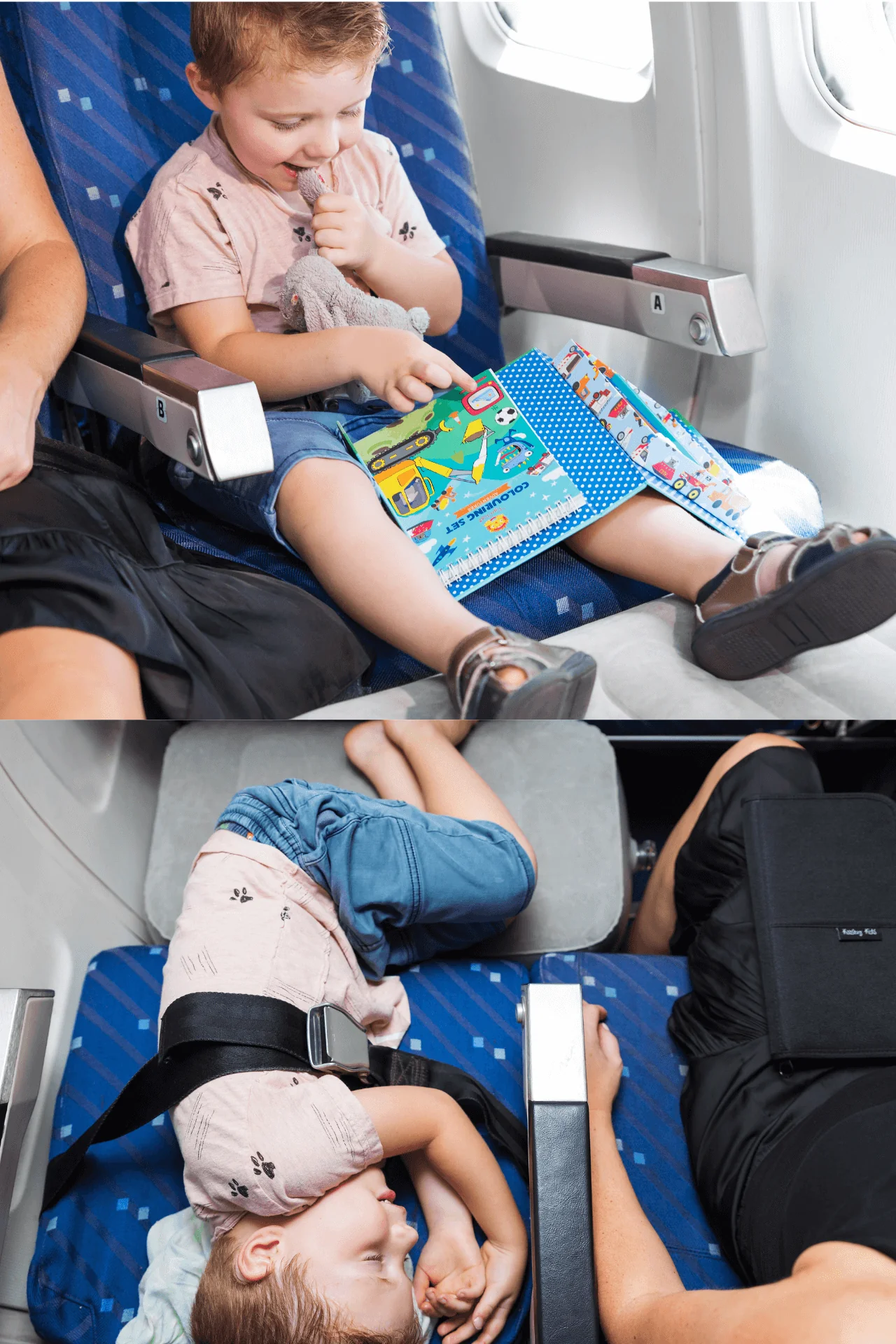 CloudNest Coussin de Voyage pour Enfants – Soutien gonflable pour avion et voiture