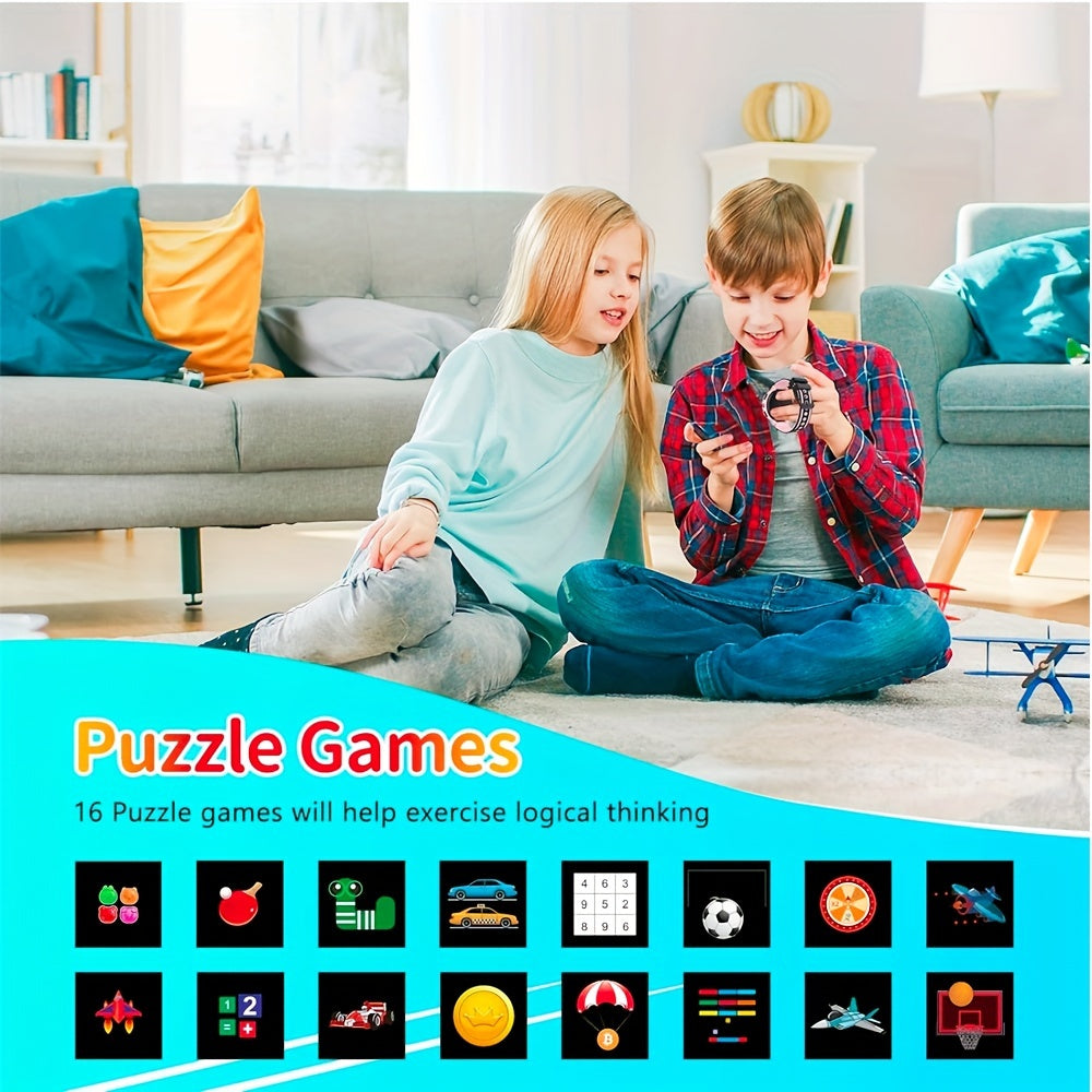Montre Intelligente Éducative pour Enfants 4-12 Ans - Smartwatch Tactile avec Jeux, Musique, Appareil Photo et Podomètre - Cadeau Anniversaire et Noël