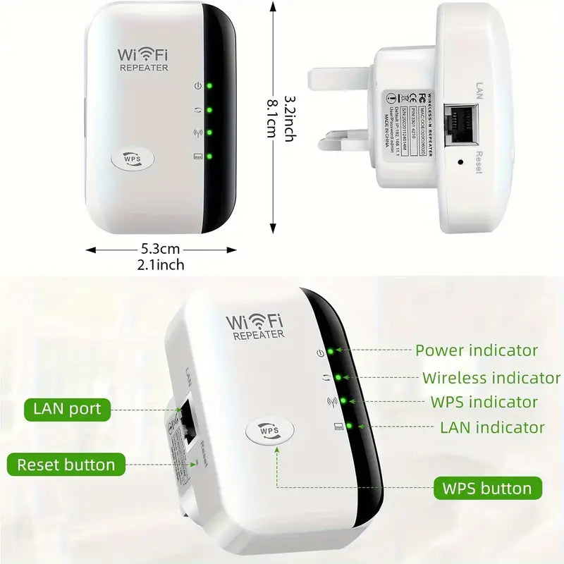 SignalPro l Répéteur WiFi l Amplificateur Internet avec Port Ethernet l Jusqu'à 35 Appareils Speelgoed Koning