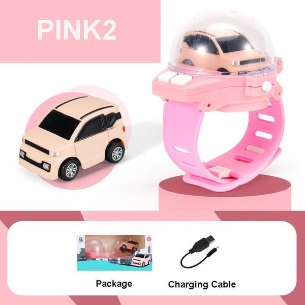 Montre Voiture Télécommandée Miniature pour Enfants – Jouet RC à Télécommande Gestuelle avec Lumières LED