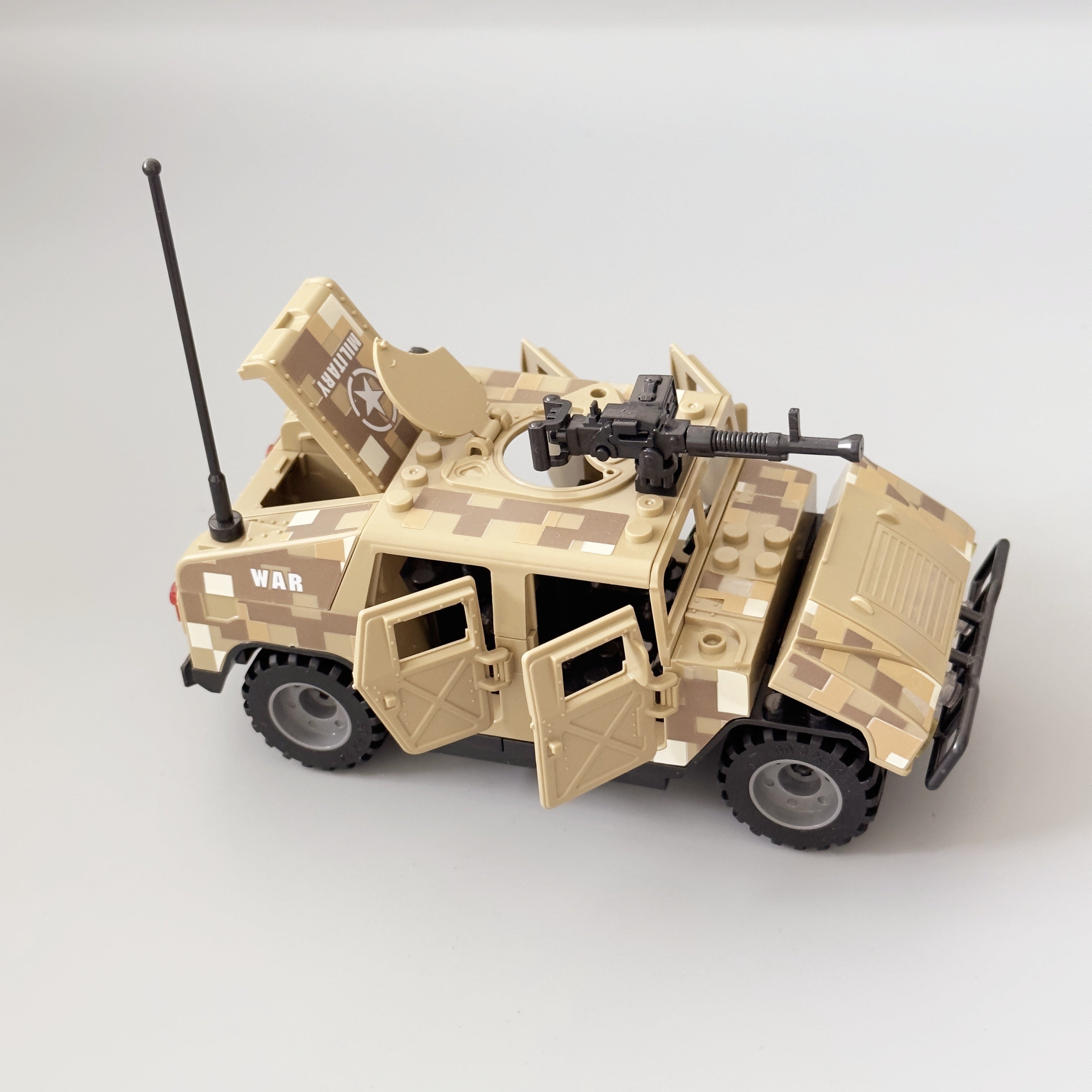 Blocs de Construction Hummer Jaune, Jouet Militaire, Cadeau Halloween et Noël King of Toys