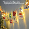 Guirlande lumineuse de Noël LED | Décoration intérieure pour fêtes de Noël avec Père Noël et bonhomme de neige King of Toys