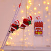 Père Noël Électrique Escaladeur avec Musique | Jouets Ornements de Cadeau Poupée Suspendus Décorations King of Toys