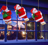 Père Noël Électrique Escaladeur avec Musique | Jouets Ornements de Cadeau Poupée Suspendus Décorations King of Toys
