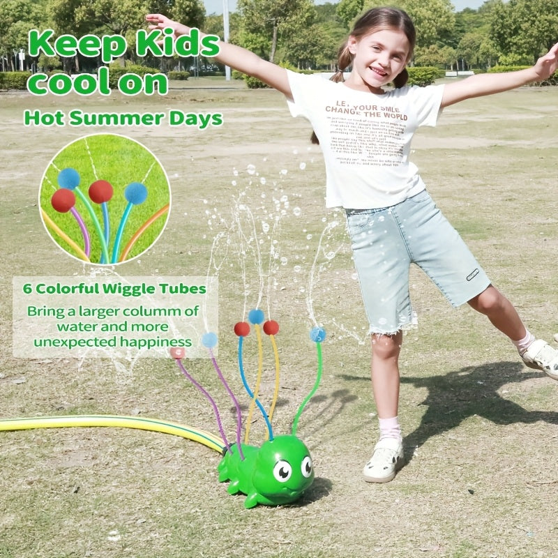 Jouet à Jets d’Eau avec 6 Tuyaux – Arroseur d’Extérieur Automatique pour Garçons et Filles dès 3 Ans | Idéal pour le Jardin en Été, en Plastique Résistant
