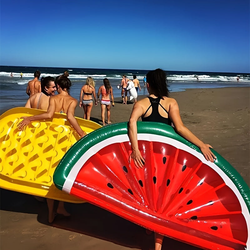 Bouée Gonflable Pastèque & Ananas – Taille Adulte pour Fêtes en Piscine