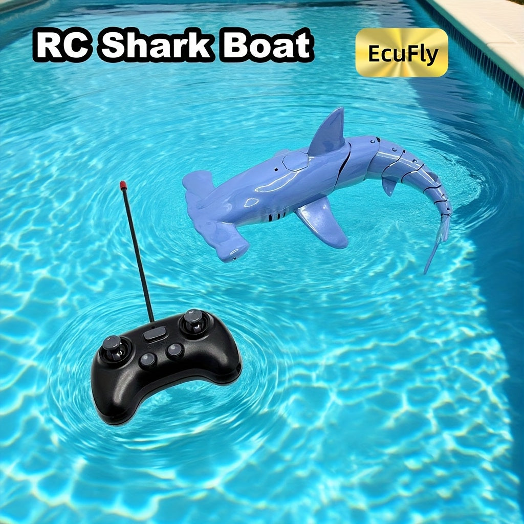 Bateau simulateur de requin RC - 15 minutes d'autonomie en surface - Vitesse de 3-4 KM/H - Jouet aquatique - Deux moteurs puissants - Cadeau parfait.