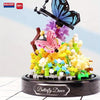 GardenBee Set de 588pcs Fleurs à Construire – Kit Mini Briques ABS avec Abeille & Papillon, Cadeau Idéal