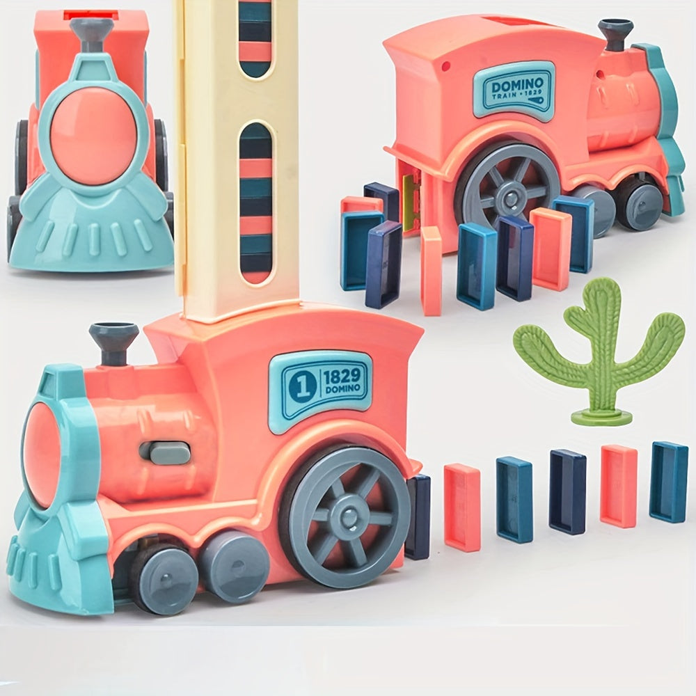 Ensemble de Train Électrique Domino Rally | Blocs de Construction Créatifs et Éducatifs pour Enfants King of Toys