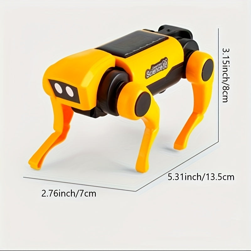 Kit Robot Animaux à Construire – Chien et Chat Interactifs Jaune | Jouet Mécanique Programmable pour Enfants & Adultes | Cadeau Fête des Pères