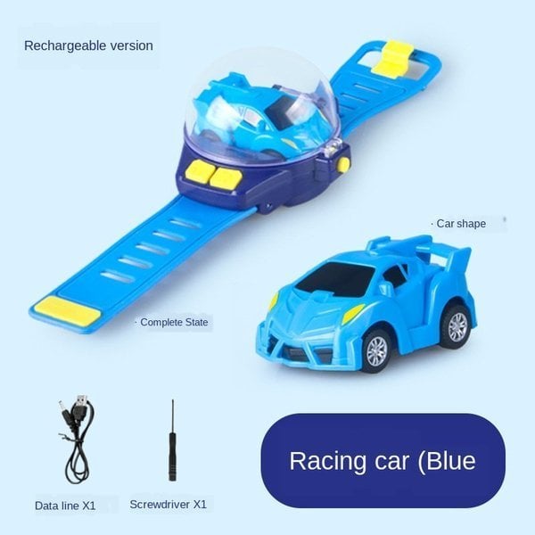 Montre Voiture Télécommandée Miniature pour Enfants – Jouet RC à Télécommande Gestuelle avec Lumières LED