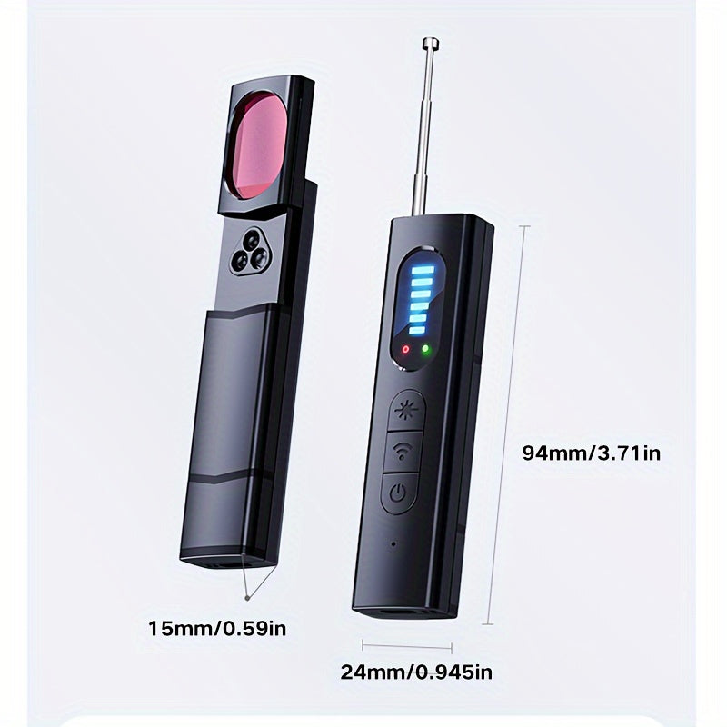 Détecteur de Caméra T15 avec Capteur Infrarouge - Rechargeable via USB, Scanner de Signal RF pour Traqueurs GPS et Caméras Espionnes, Idéal pour les Hôtels King of Toys