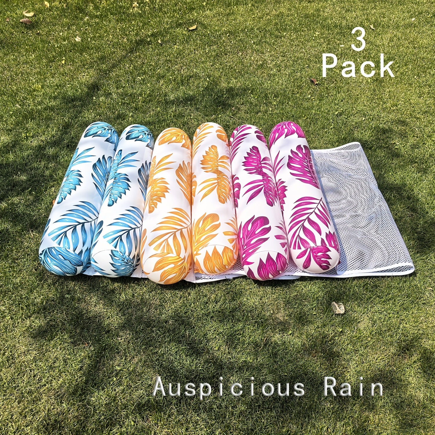 Lot de 3 Matelas Gonflables Premium pour Adulte – Hamac 4-en-1 avec Appuie-tête & Porte-gobelet | Lit Flottant en PVC pour Piscine, Lac, Plage & Détente Estivale