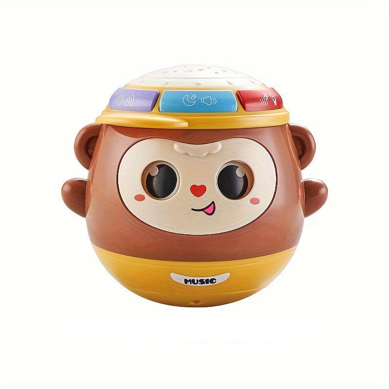 Tambour Main Singe Éducatif avec Lumières et Musique | Jouet Multisensoriel pour Enfants | Cadeau de Noël ou Halloween Idéal King of Toys