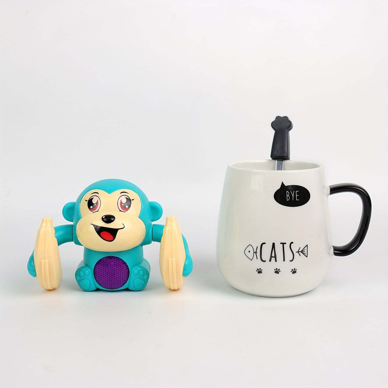 Singe Interactif Lumineux – Jouet Marchant avec Tête Mobile | Cadeau Ludique pour Enfants et Bébés