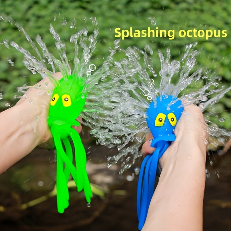 Pieuvre Arroseuse Colorée – Jouet d’Eau pour Bain & Piscine – Cadeau Rigolo & Sûr pour Enfants