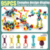 Blocs de Construction Articulés 50/95/190PCS - Jouet Créatif et Logique - Cadeau Noël/Action de Grâce/Nouvel An King of Toys