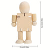 Robot Articulé en Bois à Peindre | Jouet Créatif et Personnalisable pour Enfants King of Toys