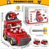 Jouet de Pompiers 4-en-1 avec Camion & Hélicoptère – Jeu Électronique pour Enfants Cadeau Anniversaire