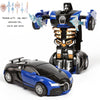 Voiture Jouet à Transformation, Modèle Sport Collision, Cadeau Noël et Halloween King of Toys