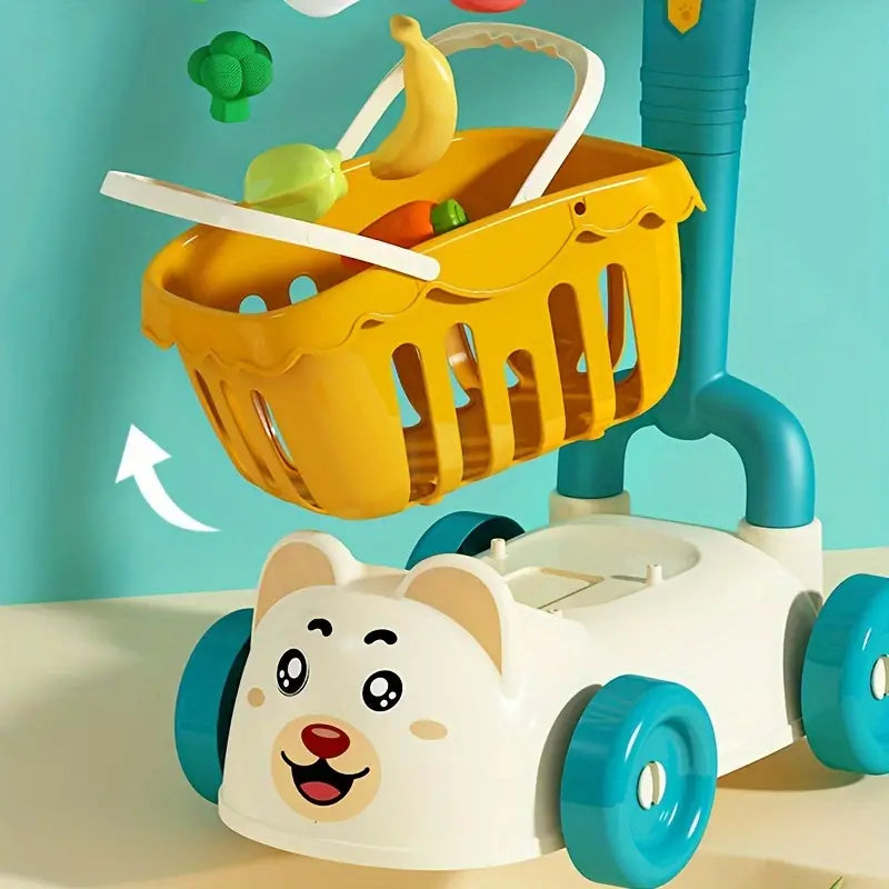 Bear Supermarket Shopping Cart Toy Cart Speelgoed Koning