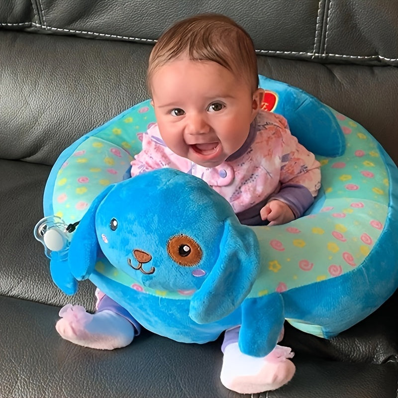 Siège de Soutien Éléphant en Peluche pour Bébé 4 Mois et Plus - Fauteuil d'Apprentissage Doux et Sécurisé pour Tout-Petit Garçon Fille