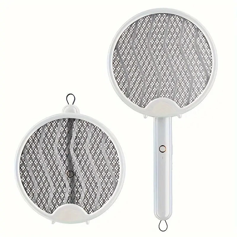 Raquette Électrique Pliable avec Lampe UV LED Elektrische Opvouwbare Vliegenmepper met UV Led Lamp