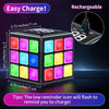 Cube de Jeux Interactif Rechargeable 6+ | 15 Jeux de Mémoire et de Vitesse, Volume Réglable, Cadeau Idéal Enfants & Adultes | Défi Cérébral Amusant avec Charge USB King of Toys