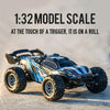 Voiture tout terrain contrôlable avec feux 2.4Ghz l jusqu'à 20KM/h l Buggy l Echelle RC 1:32 De Speelgoed Koning