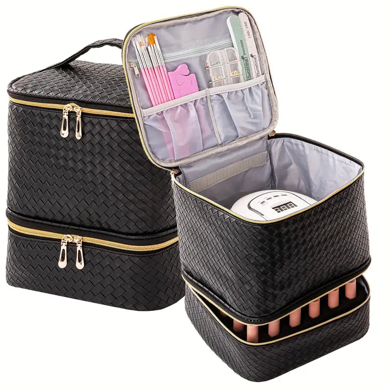 Sac de Rangement pour Vernis à Ongles l Pour 30 Bouteilles de Vernis avec Lampe à Ongles Speelgoed Koning