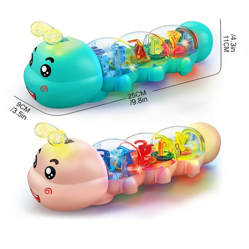 Jouet chenille rampante - avec musique et lumières l pour bébé et enfants en bas âge De Speelgoed Koning