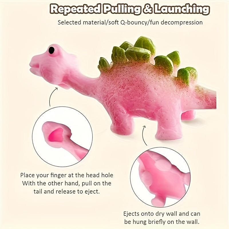 Mini Jouets Dino à Propulser 6pcs | Faveurs de Fête Drôles et Cadeaux Halloween King of Toys