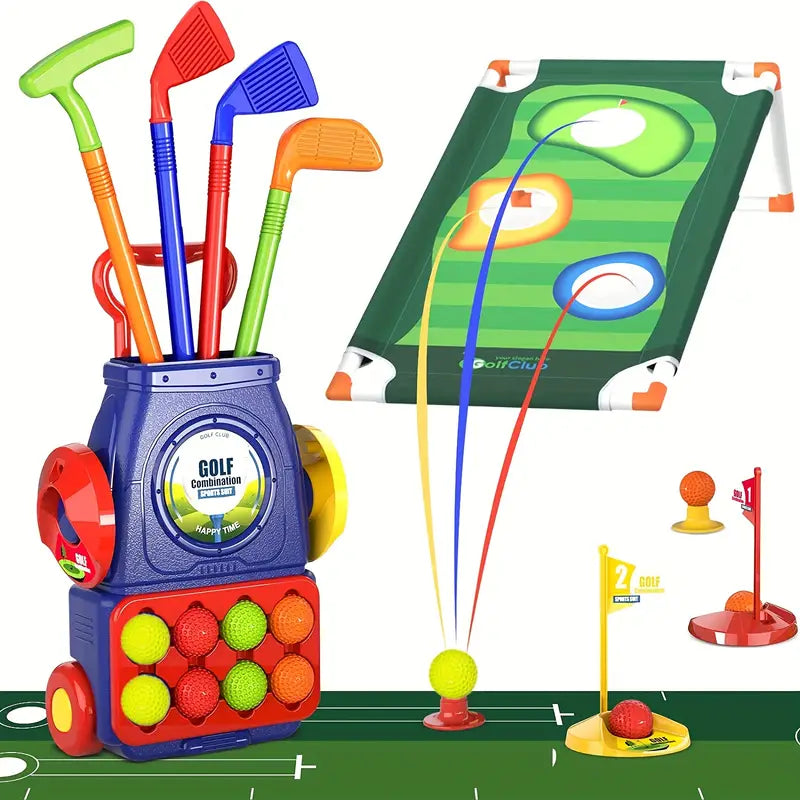 Voiturette de Golf avec Roues pour Enfants - Jouets Extérieurs pour Enfants de 4 Ans