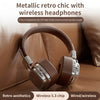 Retro Pro 2 l Wireless Headphones with Retro Style l V5.3 heavy Bass headphones Speelgoed Koning