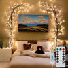 Guirlande LED en forme de branche de saule flexible | Lumière décorative à 8 modes pour arbre en rotin, pour décoration intérieure de Noël King of Toys