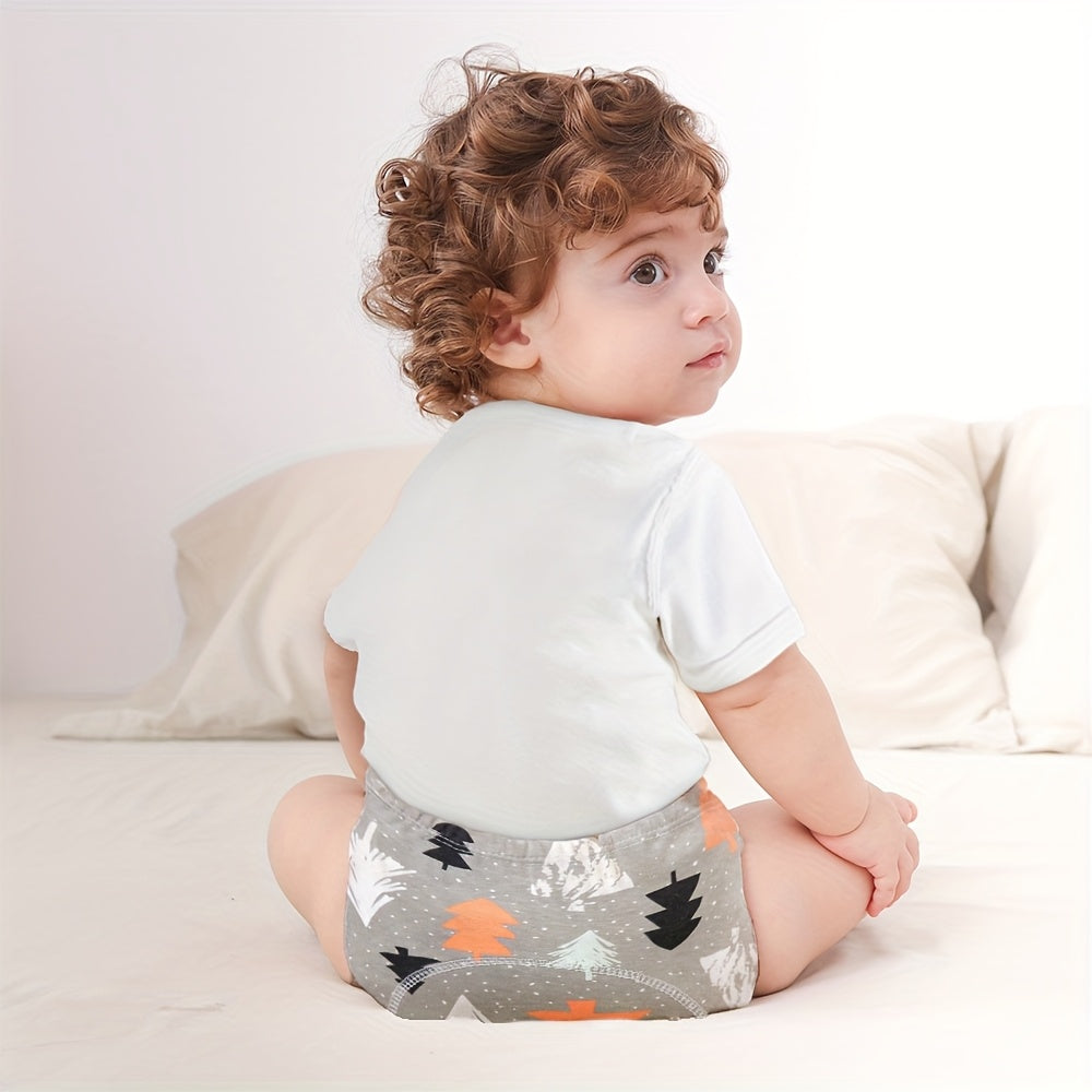 Lot de 12 Culottes d'Apprentissage en Coton pour Bébé 0-3 Ans - Culottes Lavables Respirantes et Anti-Fuite pour Garçons et Filles