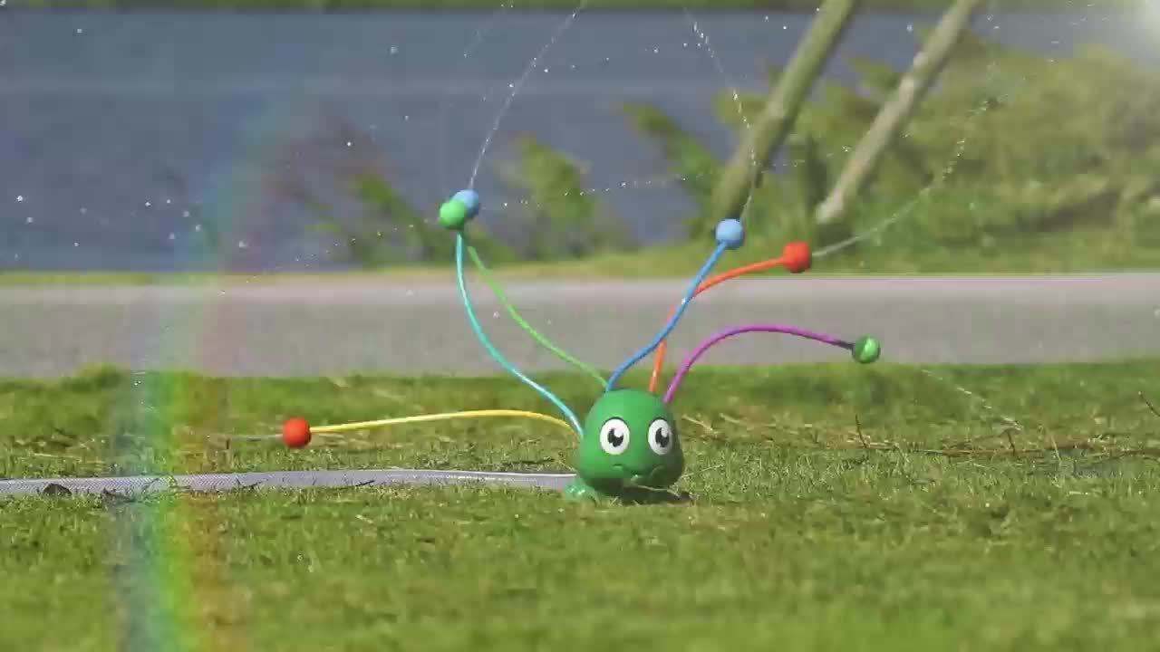 Jouet à Jets d’Eau avec 6 Tuyaux – Arroseur d’Extérieur Automatique pour Garçons et Filles dès 3 Ans | Idéal pour le Jardin en Été, en Plastique Résistant