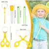 Set sensoriel 3pcs pour motricité fine - Pince ciseaux insecte, pince à épiler et compte-gouttes éducatif pour exploration extérieure King of Toys